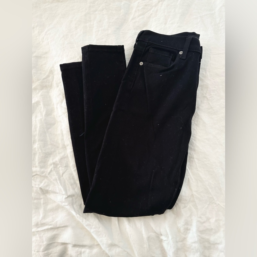 Banana Republic premium denim high rise black skinny jeans 27